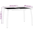 vidaXL Steel Large Foldable Garden Dining Set in Anthracite/Gray