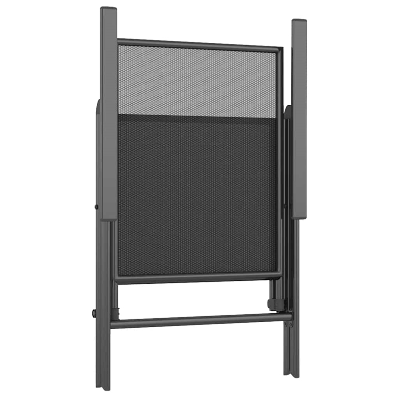 vidaXL Medium Height-Adjustable Garden Dining Set in Anthracite/Gray Steel