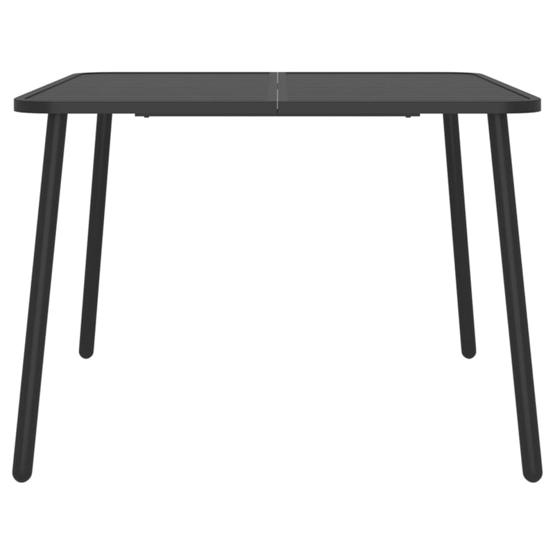vidaXL Steel Medium Stackable Garden Dining Set in Gray