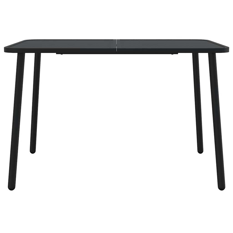 vidaXL Steel E-Coated and Powder-Coated Garden Dining Set in Anthracite/Gray