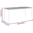 vidaXL Steel Medium Stackable Garden Dining Set in Anthracite/Gray