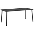 vidaXL Steel Medium Stackable Garden Dining Set in Anthracite/Gray