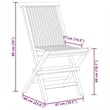 vidaXL Teak Wood Garden Dining Set in Warm Brown