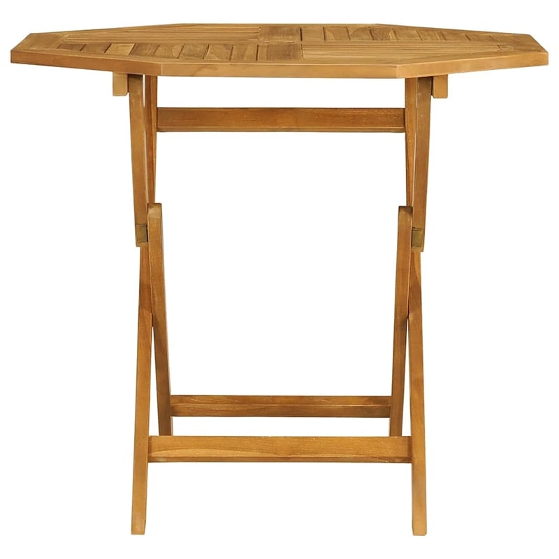 vidaXL Teak Wood Garden Dining Set in Warm Brown
