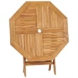 vidaXL Teak Wood Garden Dining Set in Warm Brown