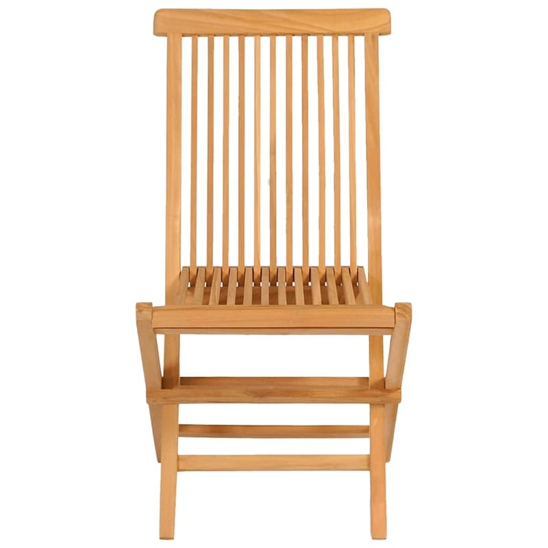 vidaXL Teak Wood Garden Dining Set in Warm Brown