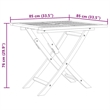 vidaXL Fine Sanded Teak Hardwood Garden Dining Set in Warm Brown