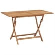vidaXL Solid Teak Wood Medium Foldable Garden Dining Set in Warm Brown
