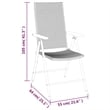 vidaXL Garden Dining Set in Black and in Brown