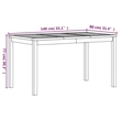 vidaXL Fine Sanded Teak Hardwood Garden Dining Set in Natural Teak