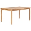 vidaXL Fine Sanded Teak Hardwood Medium Garden Dining Set in Natural