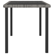 vidaXL Dining Set in Grey and in Black/Grey Cushions
