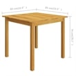 vidaXL Dining Set in Black/Dark Grey/Natural Wood