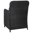 vidaXL Dining Set in Black/Dark Grey/Natural Wood