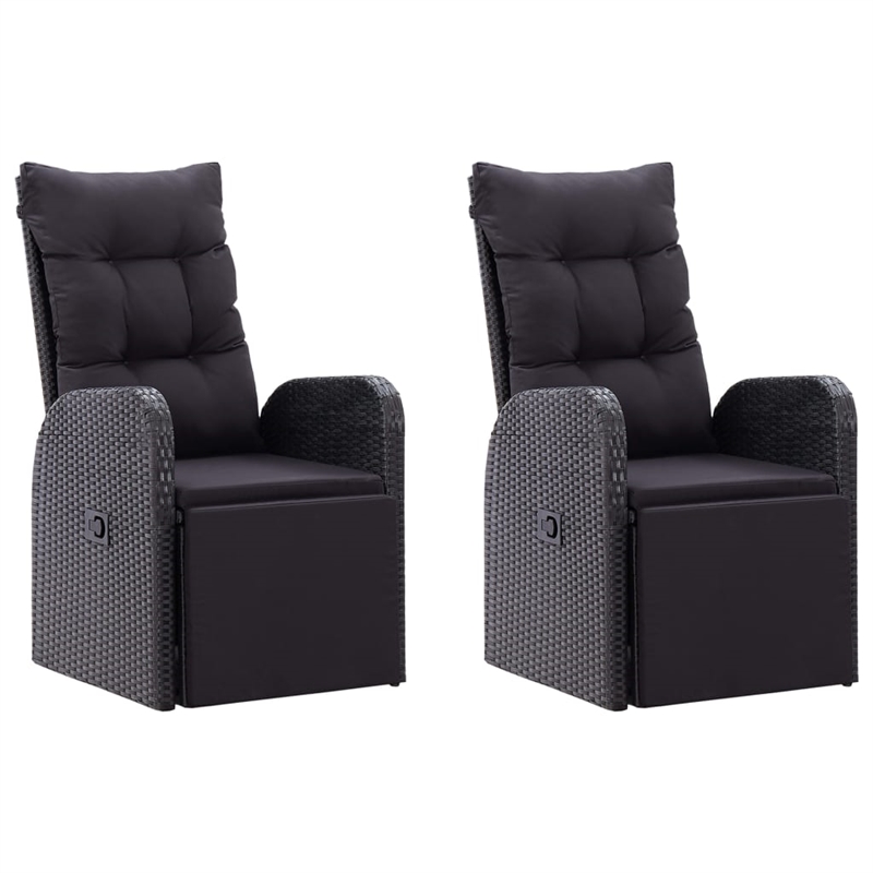 vidaXL Dining Set in Black/Brown