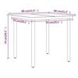 vidaXL Garden Dining Set in Beige and in Black