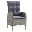 vidaXL Garden Dining Set in Grey and in Black
