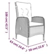 vidaXL Garden Dining Set in Grey and in Black