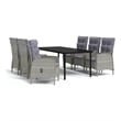 vidaXL Garden Dining Set in Grey and in Black
