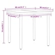 vidaXL Garden Dining Set in Grey and in Black