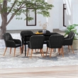 vidaXL Garden Dining Set in Black