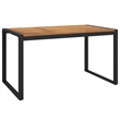 vidaXL Garden Dining Set Natural Wood and in Black