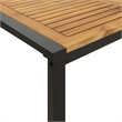 vidaXL Garden Dining Set Natural Wood and in Black