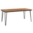 vidaXL Garden Dining Set Natural Wood and in Black