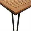 vidaXL Garden Dining Set Natural Wood and in Black