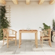 vidaXL Garden Dining Set Wooden in Brown Solid Teak Wood