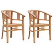 vidaXL Garden Dining Set Wooden in Brown Solid Teak Wood