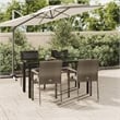 vidaXL Garden Dining Set in Black and in Grey