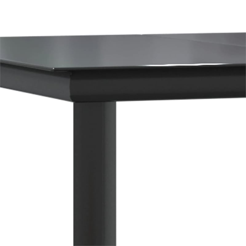 vidaXL Garden Dining Set in Black and in Grey