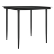 vidaXL Garden Dining Set in Brown/Black/Cream White