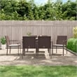 vidaXL Garden Dining Set in Brown