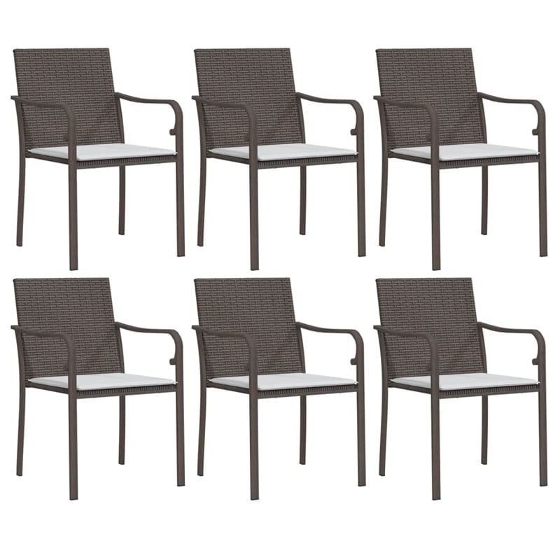 vidaXL Garden Dining Set in Brown