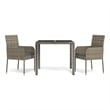 vidaXL 3 Piece Garden Dining Set in Gray