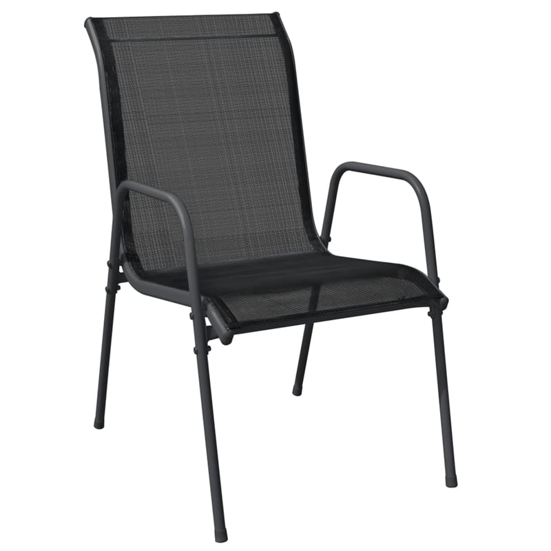 vidaXL 5 Piece Steel Garden Dining Set in Anthracite