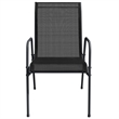 vidaXL 3 Piece Steel Garden Dining Set in Black/Anthracite