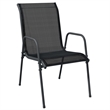 vidaXL 3 Piece Steel Garden Dining Set in Black/Anthracite