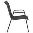 vidaXL 3 Piece Steel Garden Dining Set in Black/Anthracite
