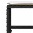 vidaXL 11 Piece Steel Garden Dining Set in Black/Cream White