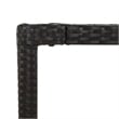 vidaXL 5 Piece Poly Rattan Garden Dining Set in Black/Cream White