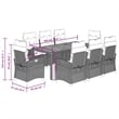 vidaXL 9 Piece Garden Dining Set in Black