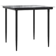 vidaXL 5 Piece Garden Dining Set in Black