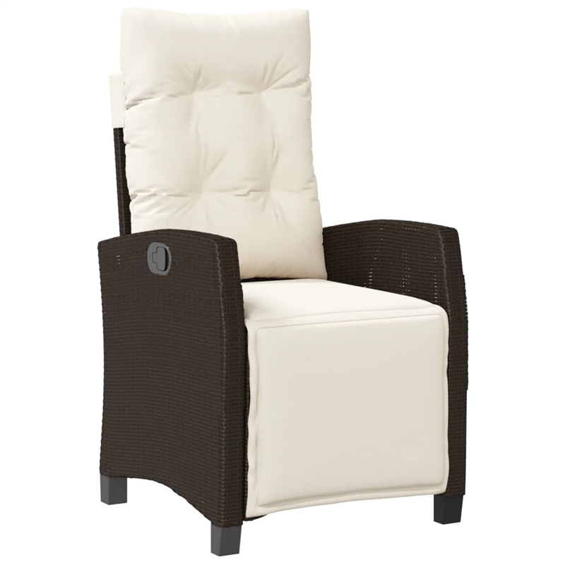 vidaXL 5 Piece Steel Garden Dining Set with Cushions in Black