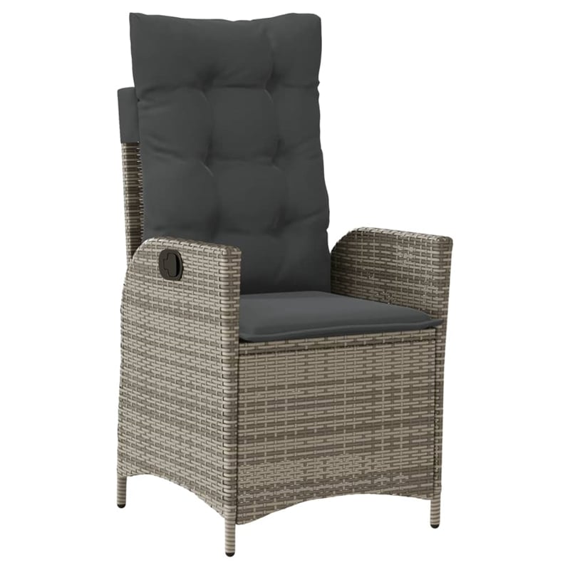 vidaXL 5 Piece Garden Dining Set in Gray