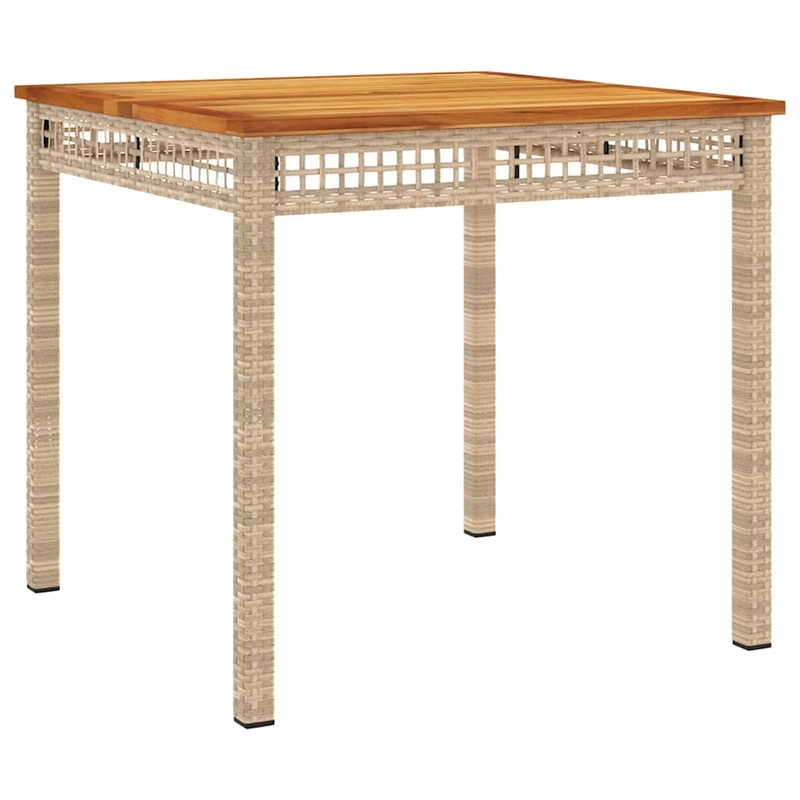 vidaXL 3 Piece Steel Garden Dining Set in Beige