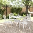 vidaXL 5 Piece Garden Dining Set in White