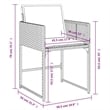 vidaXL 9 Piece Patio Dining Set in Beige/Cream White